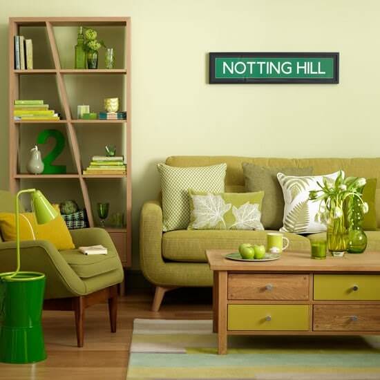 Gorgeous green hues. More colorful home decor ideas @BrightNest Blog. 